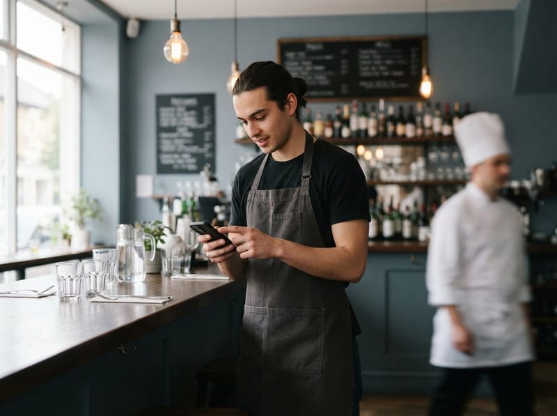 Küche und Service im Abgleich